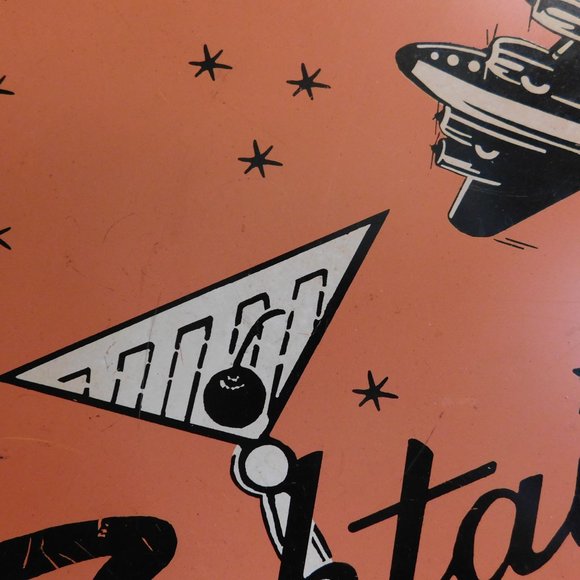 AIRLINE LOUNGE COCKTAILS FULLY AIR CONDITIONED TIN METAL SIGN - Picture 8 of 8